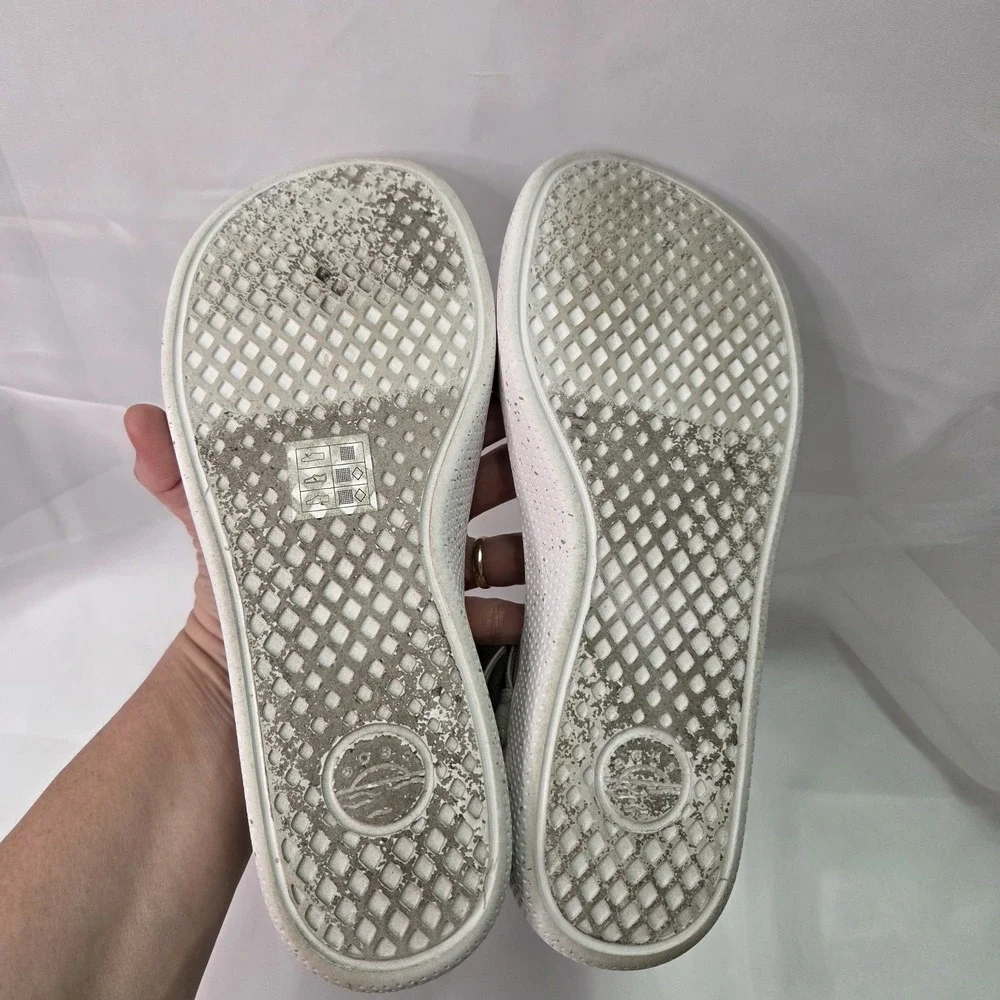 Skechers Bobs Summer Skipper Optical Chill Plush Foam Sandal Taupe Sz 9 Comfort - Picture 8 of 8